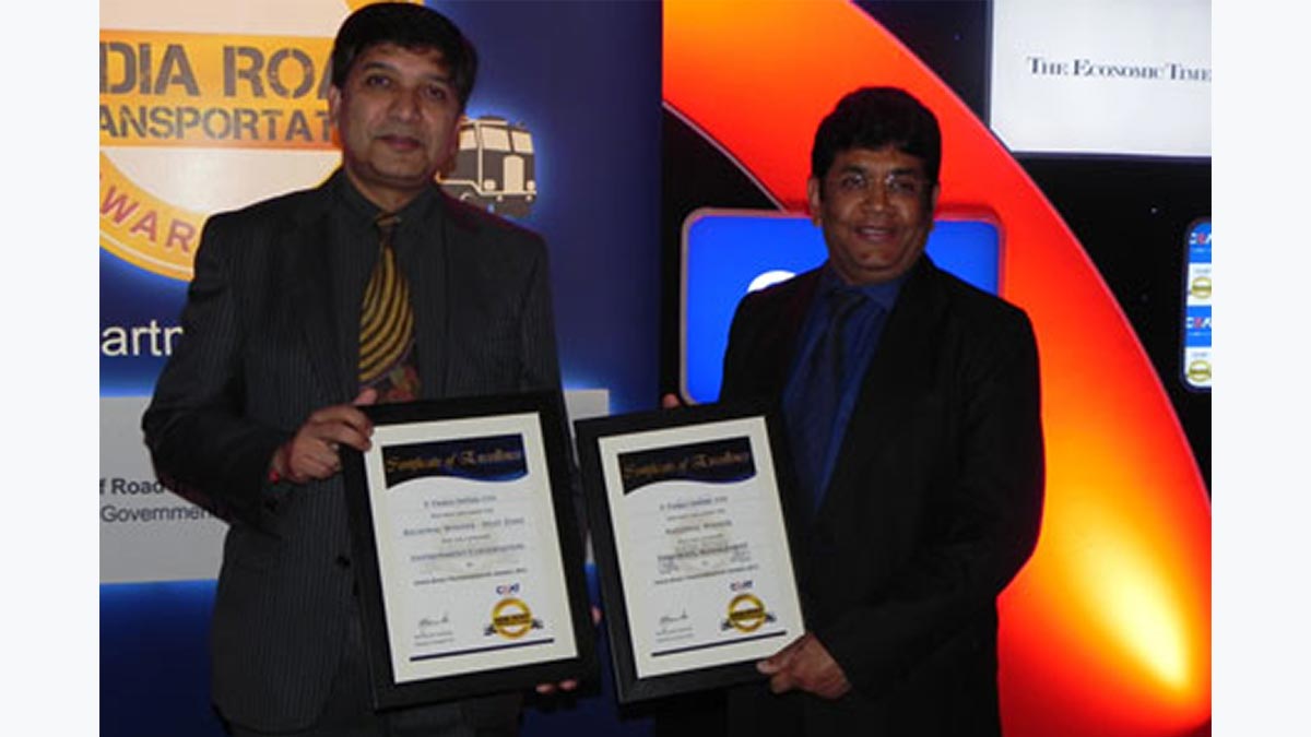 CEAT India Road Transport Award for Environment Conservation in 2011.